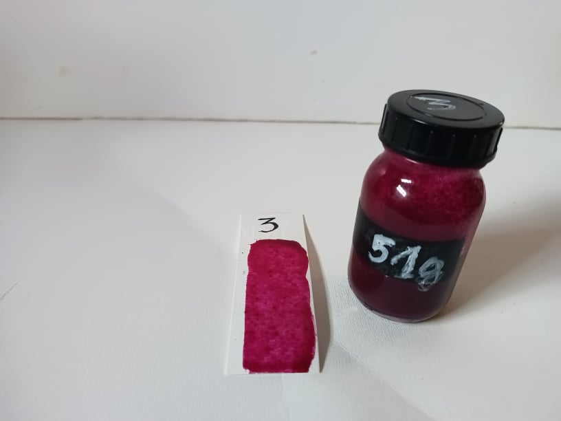 ENCRE DE COCHENILLE N°3 Colorant pur disponible en 30 ml