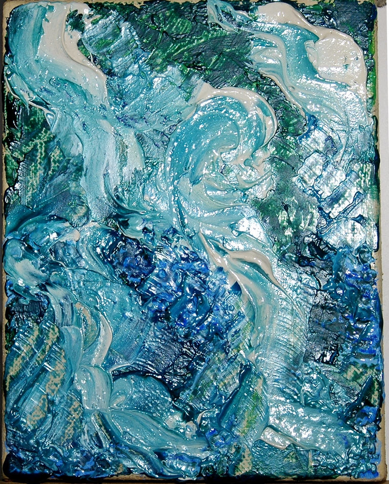 Peintures à l'huile que j'ai fais à l'atelier puis peins sur toile