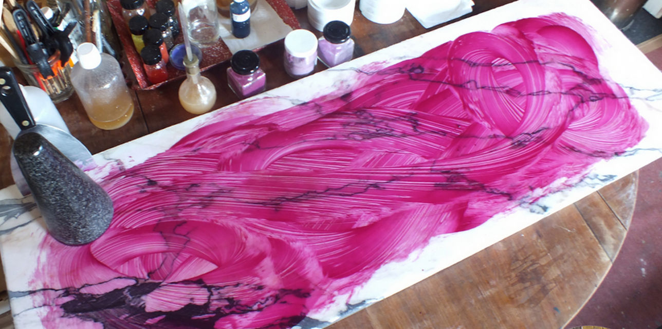 Broyage de cochenille Carmin ®Damour