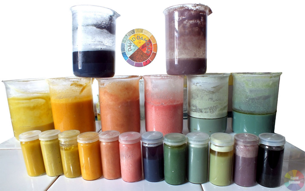 Préparation de laques de pigments