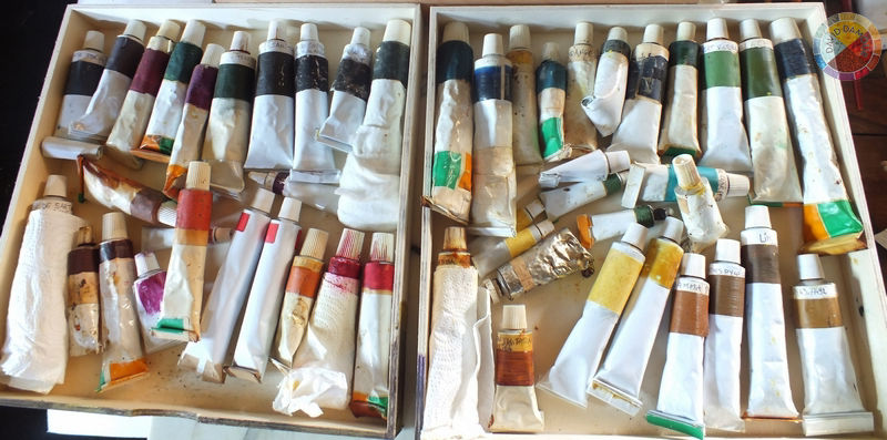 Tubes de peintures à l'huile