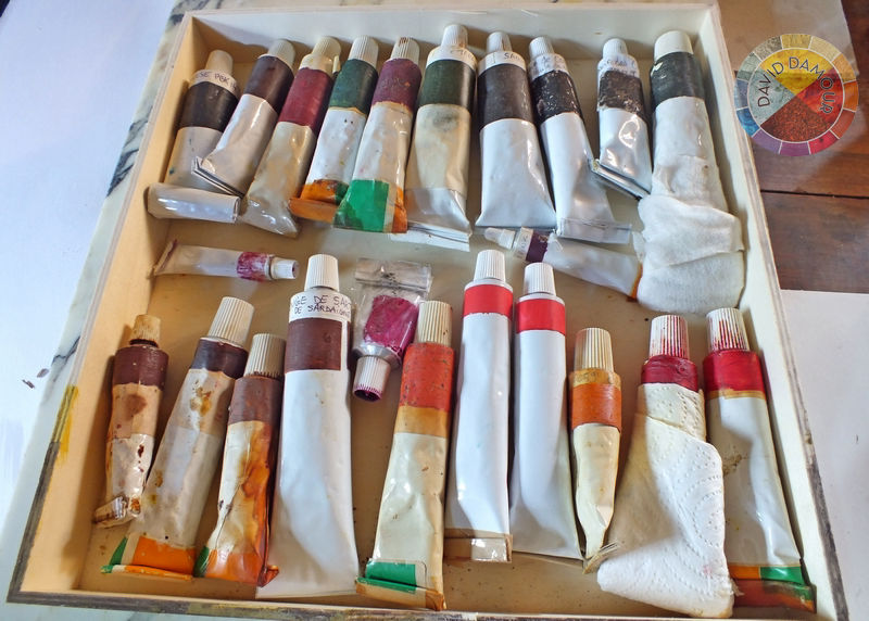 Tubes de peintures à l'huile