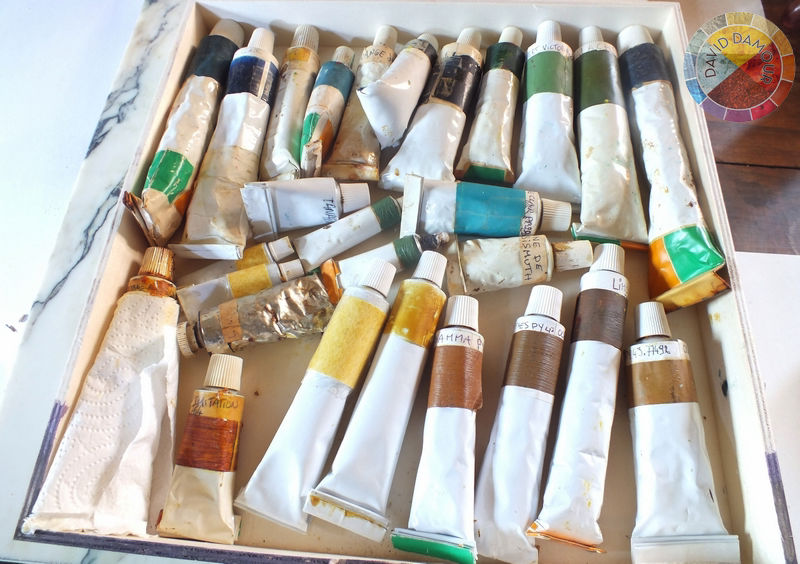 Tubes de peintures à l'huile