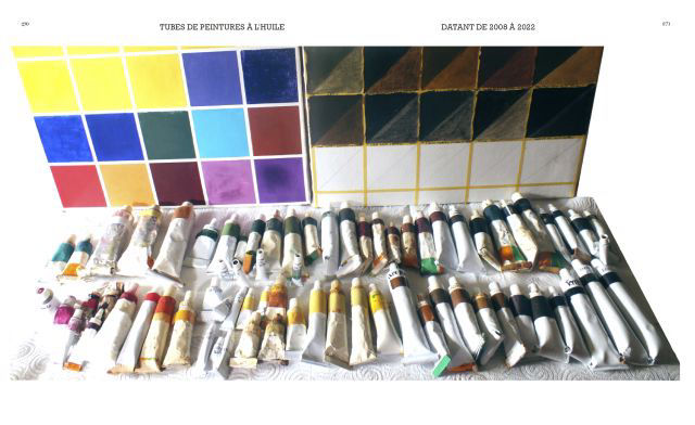 Palette de 30 tubes à l'huile